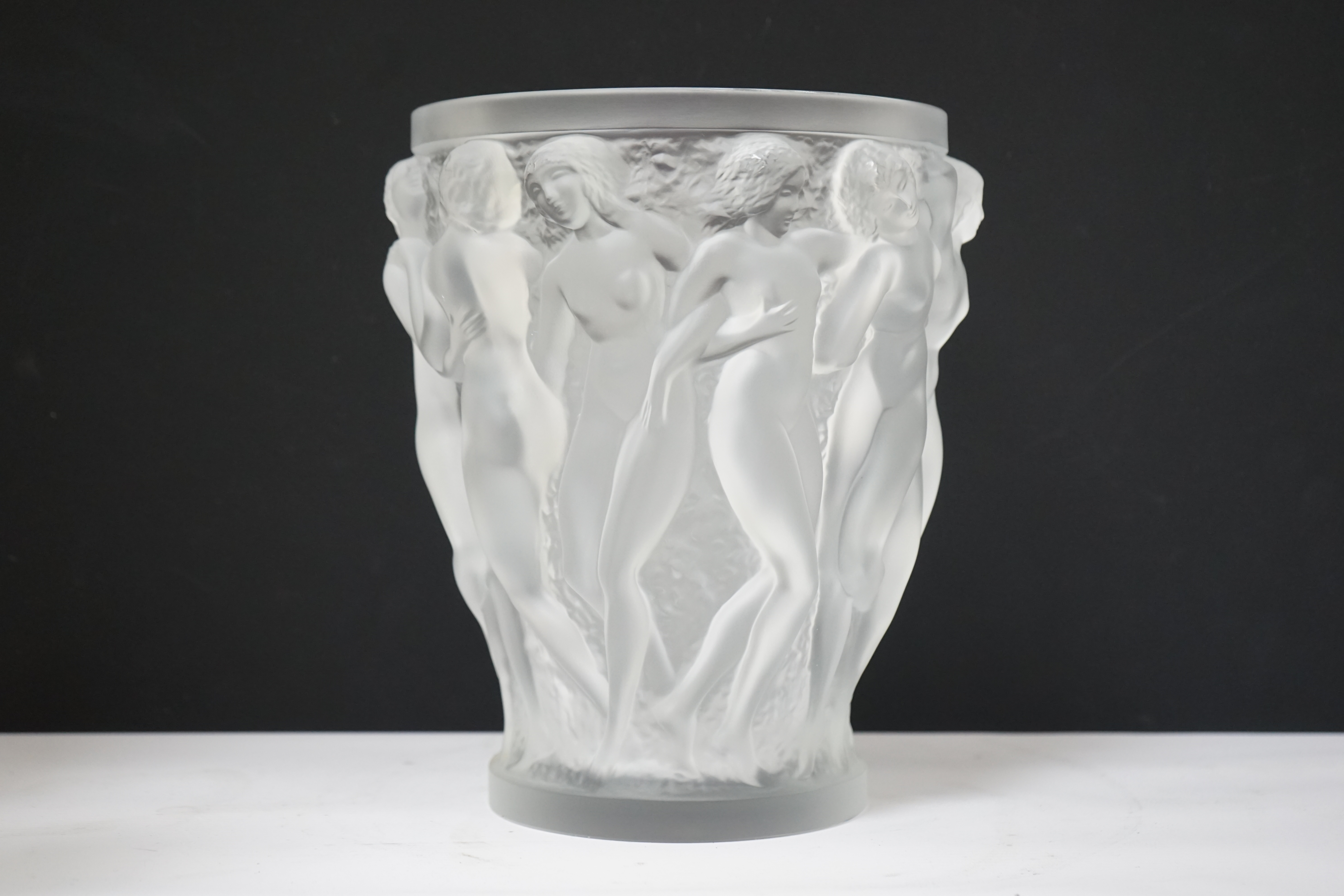 A large Lalique Bacchantes vase